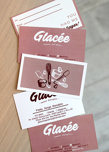 Glacée - Business cards