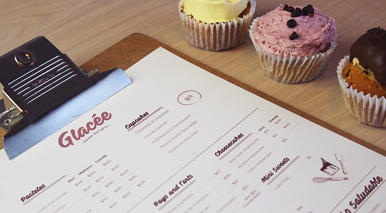 Glacée - Menu